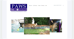 Desktop Screenshot of pawsinmotionvet.com